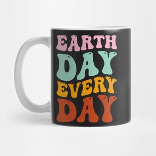 Earth Day Every Day Retro Vintage Sunset Happy Earth Day Mug